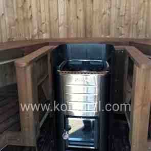 Barrel Sauna vertical